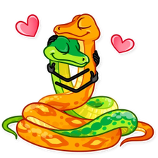 Snake Stickers WAStickerApps