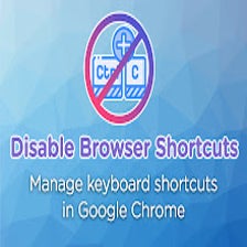 Disable Browser Shortcuts