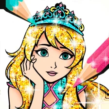 Princess Coloring Book Sparkle