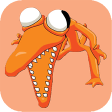 Rainbow Friends Orange Wallpap voor Android - Download