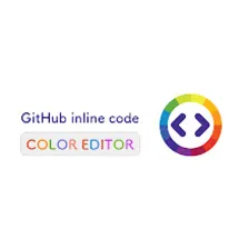 GitHub inline code color editor