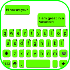 Neon Green Chat Keyboard Theme