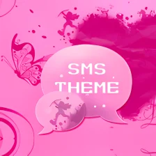 Pink Heart Theme SMS Pro