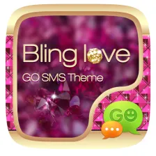 GO SMS PRO BLING LOVE THEME