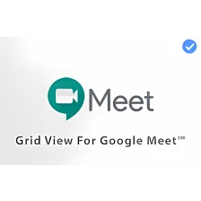 Grid View For Google Meet