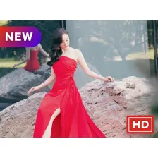 Yang Mi Red Dress Wallpapers Collection