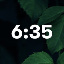 Nature Clock Widget