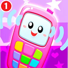 Pink Baby Phone Kids - Number Animal Music