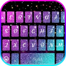 Colorful 3d Galaxy Keyboard Theme