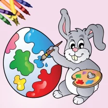 Easter Egg Kids Coloring Book