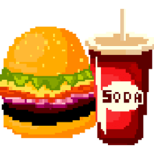 Food Color by Number - Pixel Number Draw Coloring