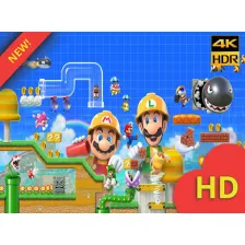 Super Mario Maker 2 New Tab Wallpaper HD