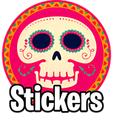 Stickers de Día de muertos
