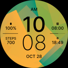 Yellow Green Fit Watch Face