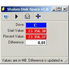 Shalom Disk Space
