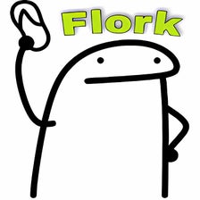 Set of Flork meme stickers | Poster