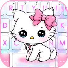 Shy Kitten Keyboard Theme
