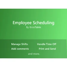 Restaurant Employee Scheduling | BriskTable