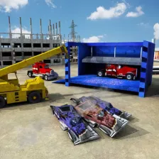 Monster Truck Crusher Crane Driving Simulator 3D