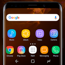 Galaxy S9 orange | Xperia™ Theme