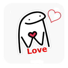 Heart sticker for whatsapp