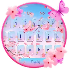 Pink Glass Sakura Keyboard Theme