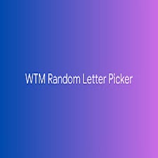 WTM Random Letter Picker