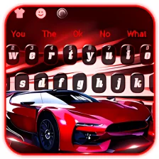Red Speed Racing Car Keyboard
