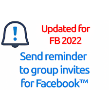 Send reminder to group invites for Facebook™