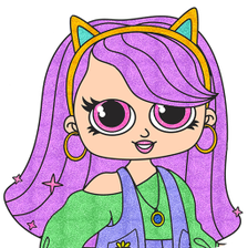 Glitter Dolls Coloring Book for Android - Download