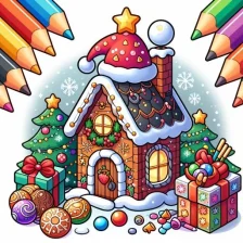 Christmas Kids Color by Number