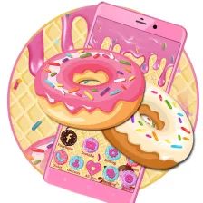 Sweet Cute Donuts Themes HD Wa