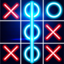Gioco Del Tris TIC TAC TOE In Legno - XOXO Da Tavolo, 13x13 Cm, Gioco Da Viaggio Per Famiglie E Bambini, Sviluppo Logica