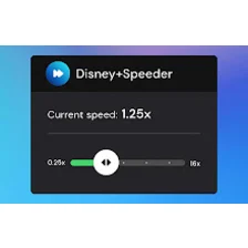 Disney+ Speeder: adjust playback speed