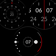 Roto Rally - 5 in 1 Watch Face Pack for Wear OS