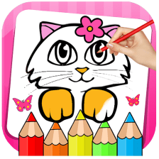 Kitty Coloring Book & Drawing Game