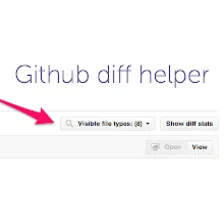 Github diff helper