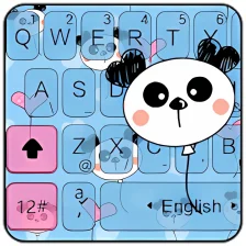 Panda Balloons Keyboard Theme