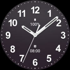 Casual Dark Gray Watch Face