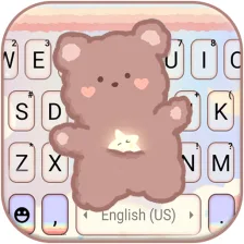 Kawaii Teddy Keyboard Background