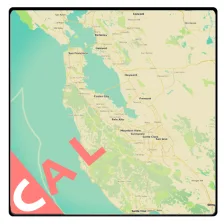 California Offline Road Map