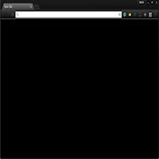 Black New Tab Page