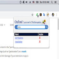 Oxford Dictionary Lookup for Google Chrome - Extension Download