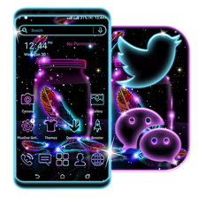Neon Particle Feather Launcher Theme APK for Android - Download