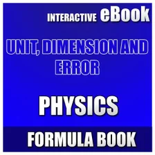 UNITS DIMENSIONS AND ERROR-FO