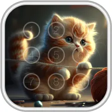 Kitty Cat Passcode Lock Screen