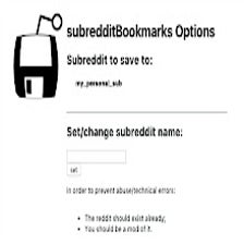 Subreddit Bookmarks