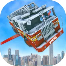 Real Flying Fire Truck Robot