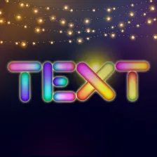 Lighting Text Art - Lights eff