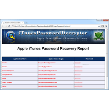 iTunes Password Decryptor